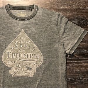 Triumph motorcycles lucky brand tee shirt